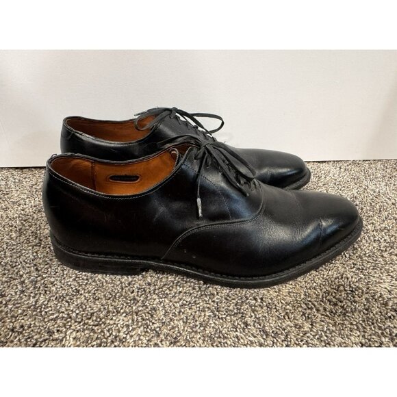 Allen Edmonds Oxford Plain Toe Dress Shoe - CARLYLE - Black - US Mens Size 10.5 - Picture 1 of 6